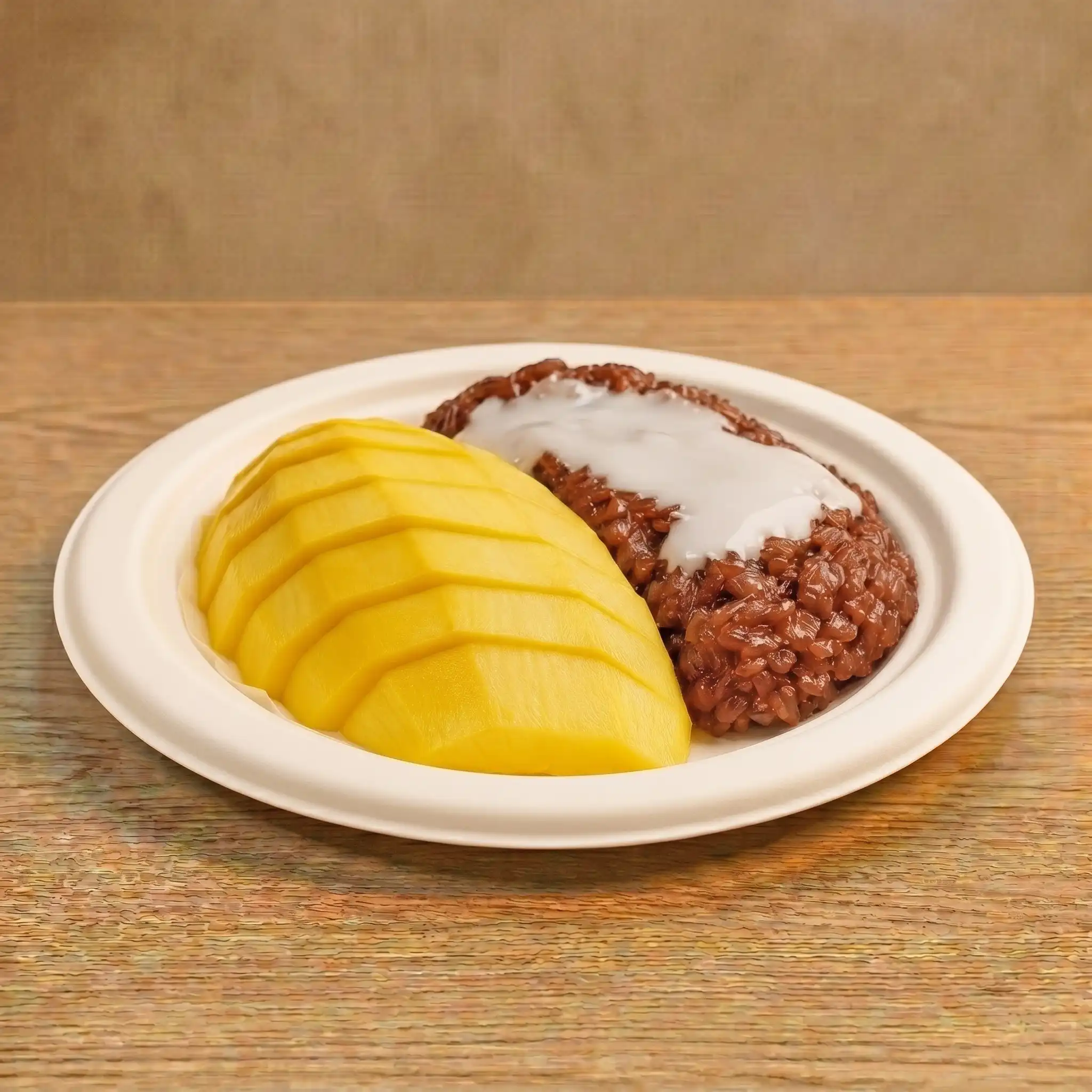 Sticky Brown Rice with Thai Fresh Mango
