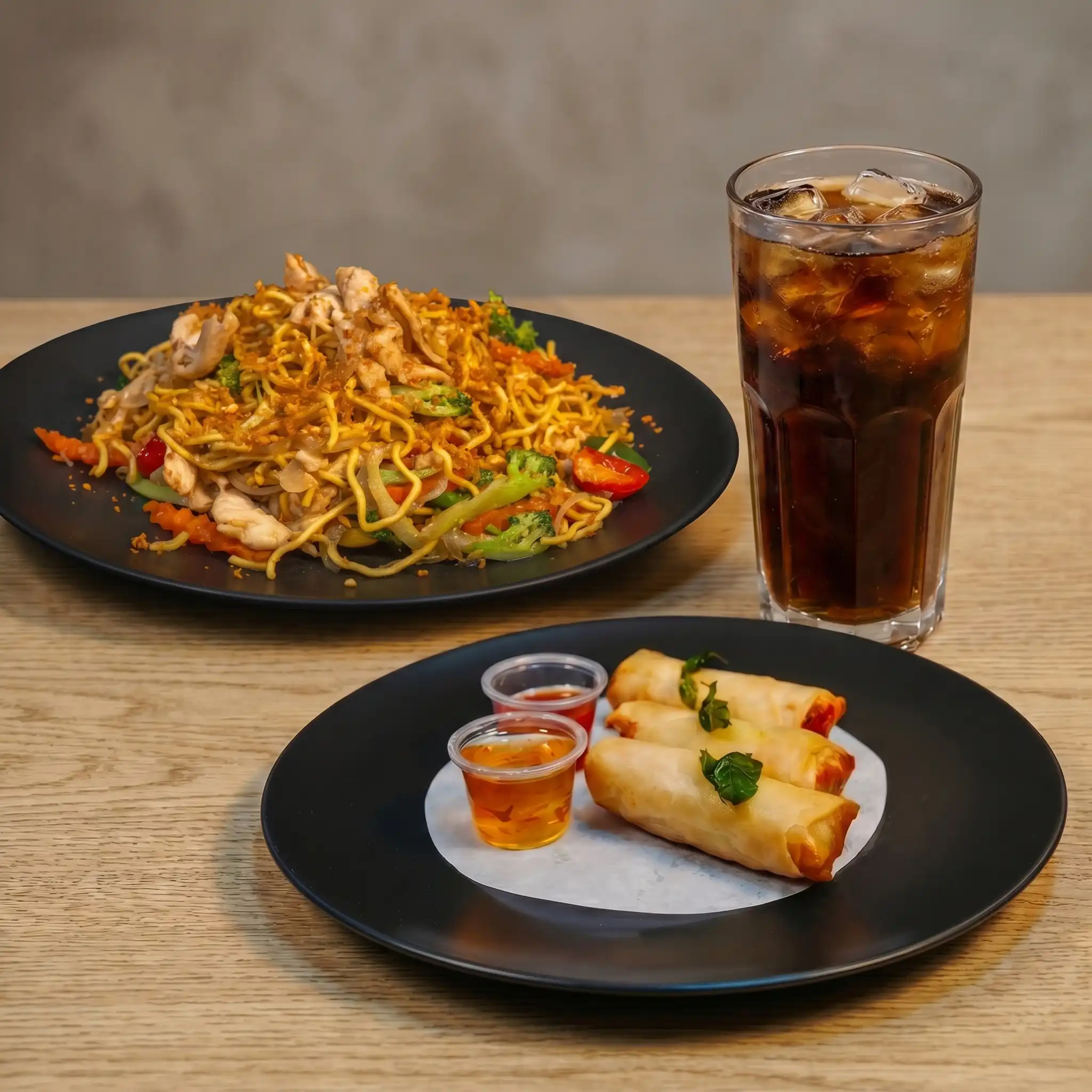 Garlic Pepper Sauce Noodles Combo