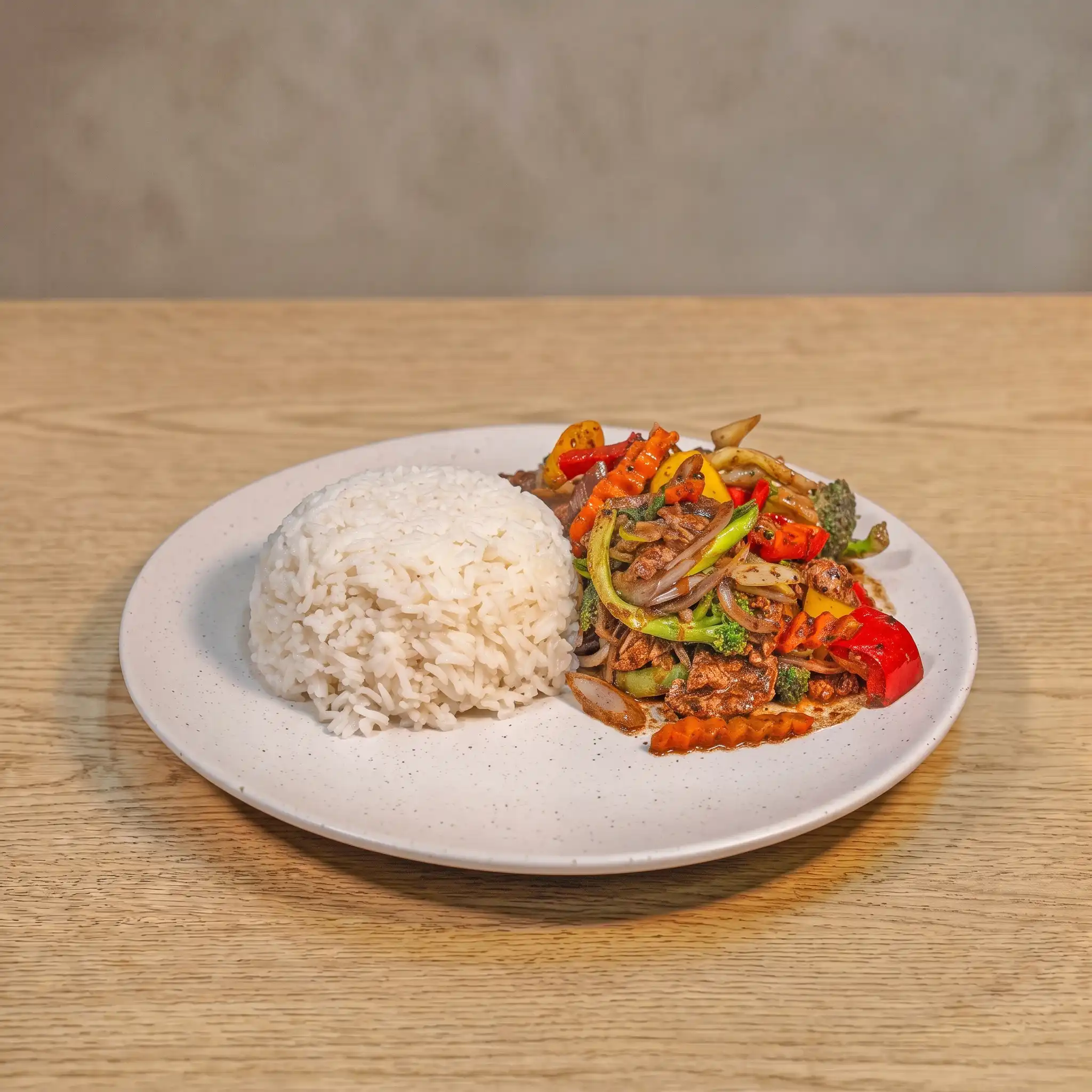 Black Bean Sauce Chicken with Rice