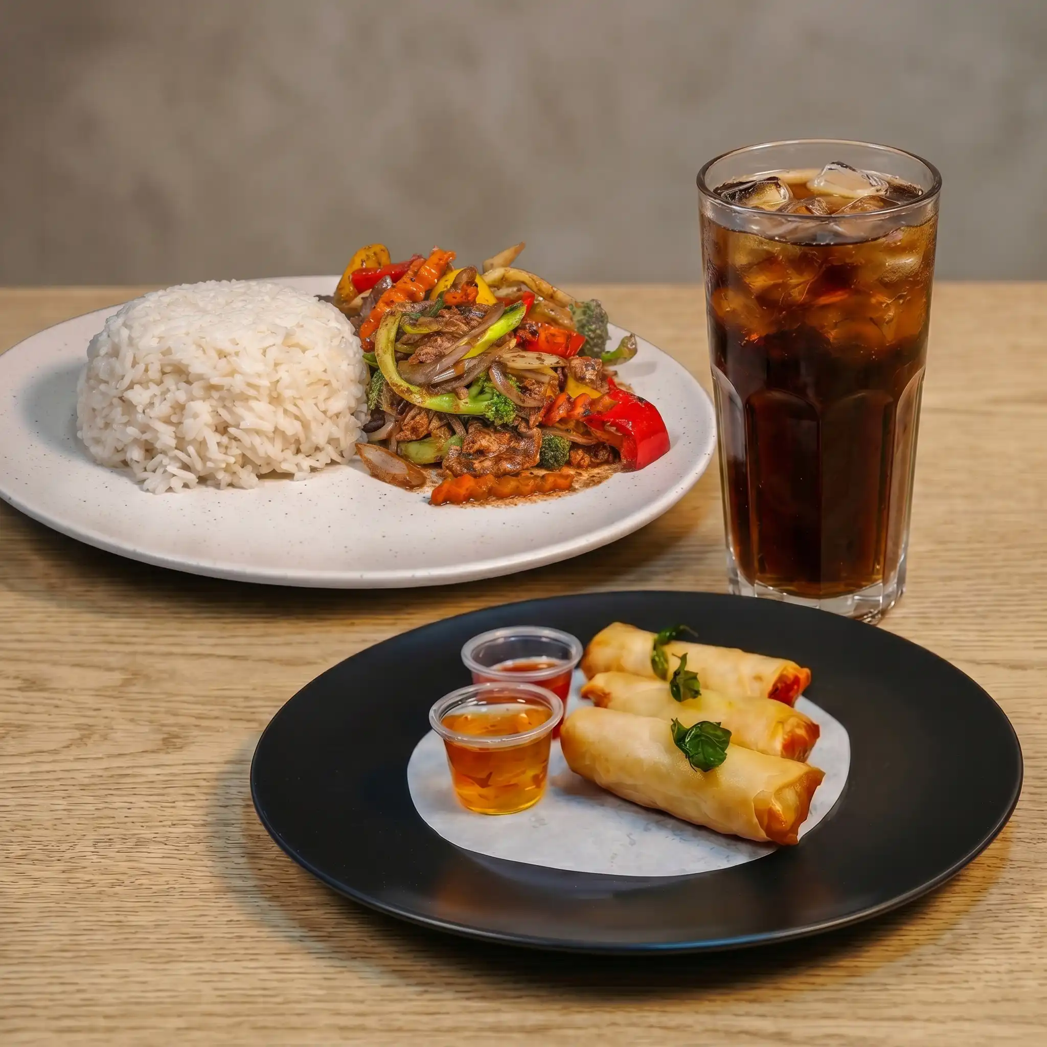 Black Bean Sauce Chicken with Rice Combo