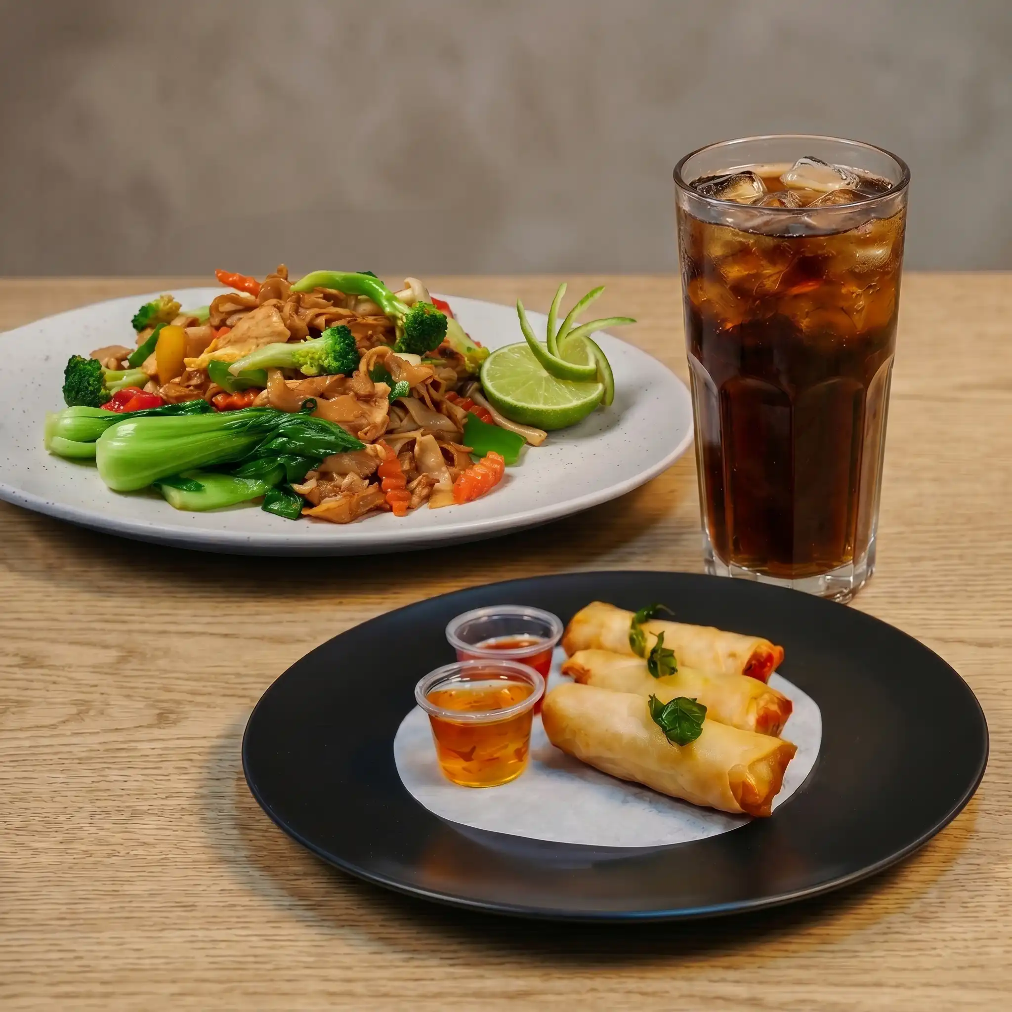 Singapore Curry Powder Sauce Noodles Combo